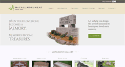 Desktop Screenshot of mccallmonument.com